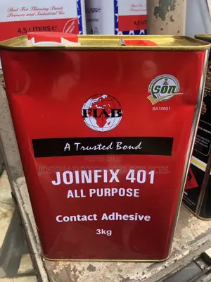 3kg Tin of Fiab Joinfix 401, an All-Purpose Contact Adhesive