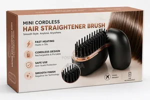 2-in-1 Mini Hair Straightener Styler – Travel Size