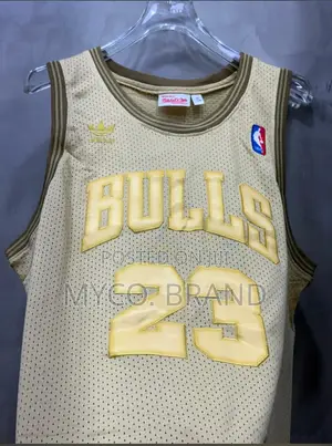 Chicago Bulls #23 Retro Adidas Originals Basketball Jersey – Cream