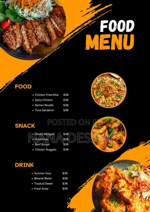 Food Menu Design