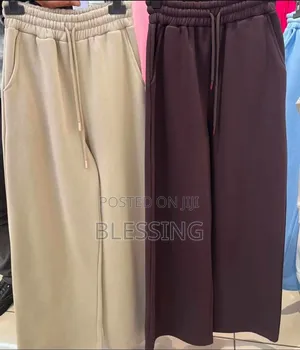 Plain Unisex Cotton Joggers