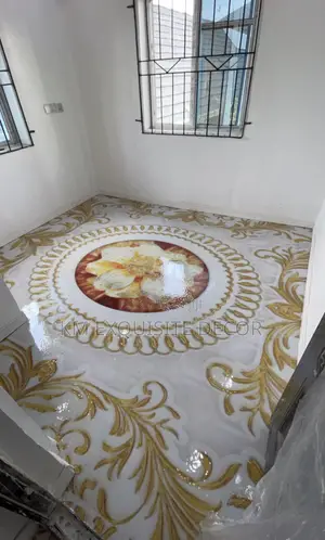 3d Epoxy Floor Floral Design