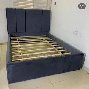 Dark Grey Colored Bed Frame