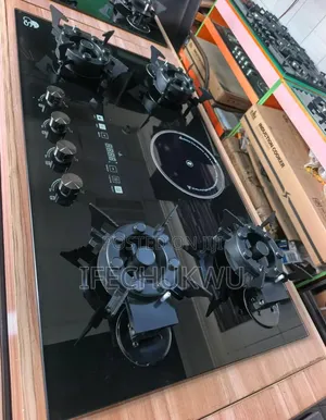 Original Gs Built-in Cabinet Flips Up 4+1 Gas Electric Cooker Hob.