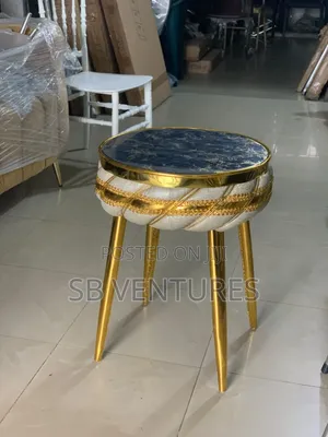 Gold Colour Side Stool