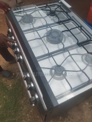 Midea 5 Burner Gas Cooker, Oven and Griller 90×60