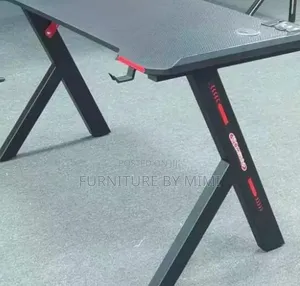 Ergonomic RGB Led Gaming Table / Computer Desk – Carbon Fiber