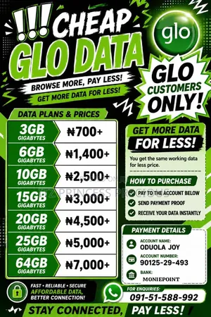 Cheap Data for Glo Customers