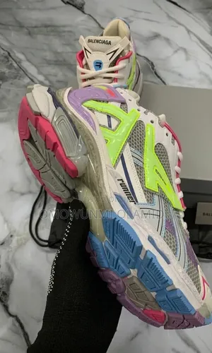 Balenciaga Runner Sneaker, Size 44, in Multi-Color Mesh and Synthetic