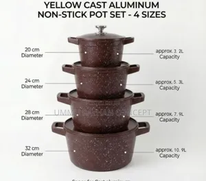 8pcs Cast Aluminium Non-Stick Cookware Set