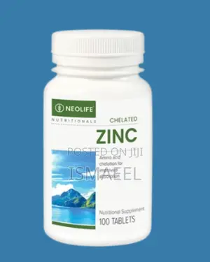 Chelated Zinc 100 Tablets Single. Zinc Supplement.