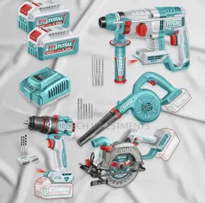 Total Cordless 4-in-1 Power Tool Combo Kit – 20v