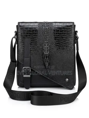 Crocodile Skin Genuine Leather Messenger Cross Bag