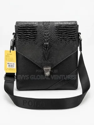 Crocodile Skin Genuine Leather Messenger Formal Casual Bag