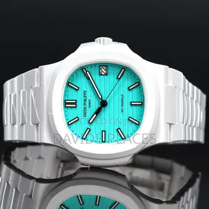 Patek Phillipe Geneve, Ceramic, Unisex Chain Watch, With Date,