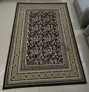 Luxury Brown Cream Living Room, Bedroom Rug Area Decor