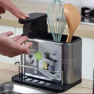 3in1 Dish Soap Dispenser, Sponge Holder and Stand