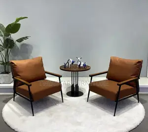 New Modern Leather Accent Chairs (Each)