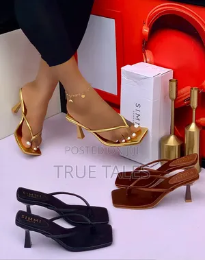 Chic Moderate Heels Scissors Slippers Sizes 37 to 43 #Iys