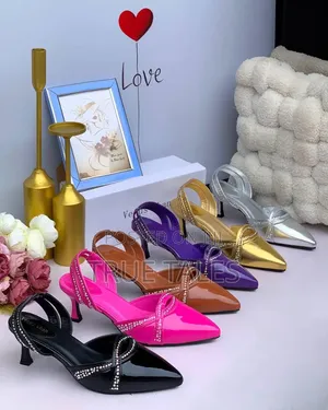 Chic Embellished Moderate Heels Sling Back Party Sizes 37-43 #Iys