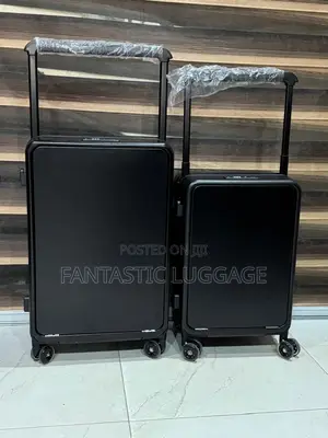 Premium Aluminum Carry-on Luggage Set (2-in-1) With Laptop Compartment