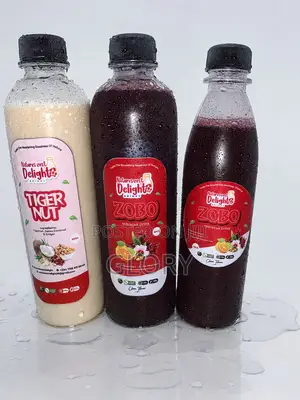 Freshly Prepared Zobo and Tigernut Drinks