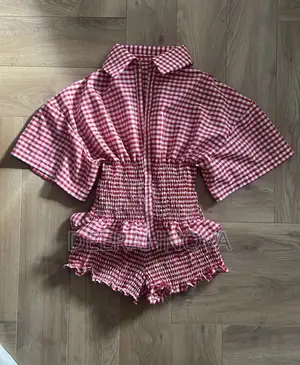 2 Pieces Smoking Short Shirt Set