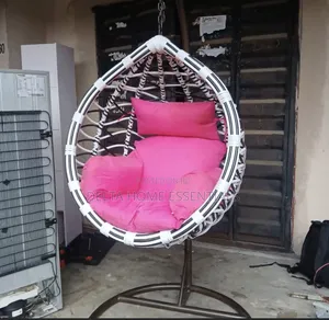Neatly Used Single Egg Swing Chair With Stand