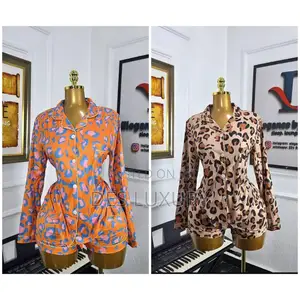Long Sleeve and Shorts Pyjamas Set