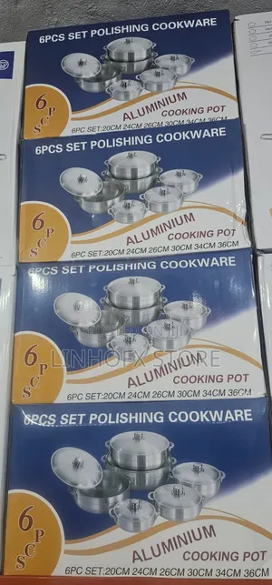 6pcs Set Polishing Cookware With (24cm,26cm,30cm,34cm,36cm)