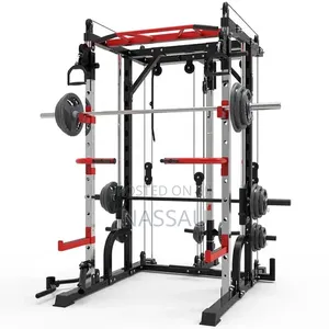 Multi-Functional Smith Machine + Cable Crossover (Squat Rack)