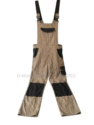 Heavy-Duty Bib Overall (Tan/Black) for Sale!