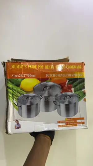 Mummy’S Pride Heavy Gauge Aluminium Dutch Oven Set - 6 Pieces