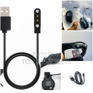 W26 Smart Watch Magnetic Charging Cable.