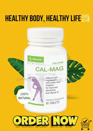 Chelated Cal Mag- Promotes Strong Bones and Teeth.