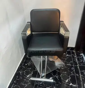 Professional-Style Black Salon Chair