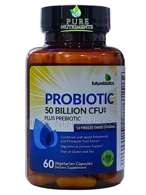 Futurebiotics Probiotic 50 Billion Cfu + Prebiotic 60 Caps_ Gut Health