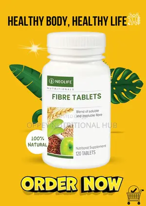 Fibre Tablets -Promotes Digestive Health (120 Tablets) Single