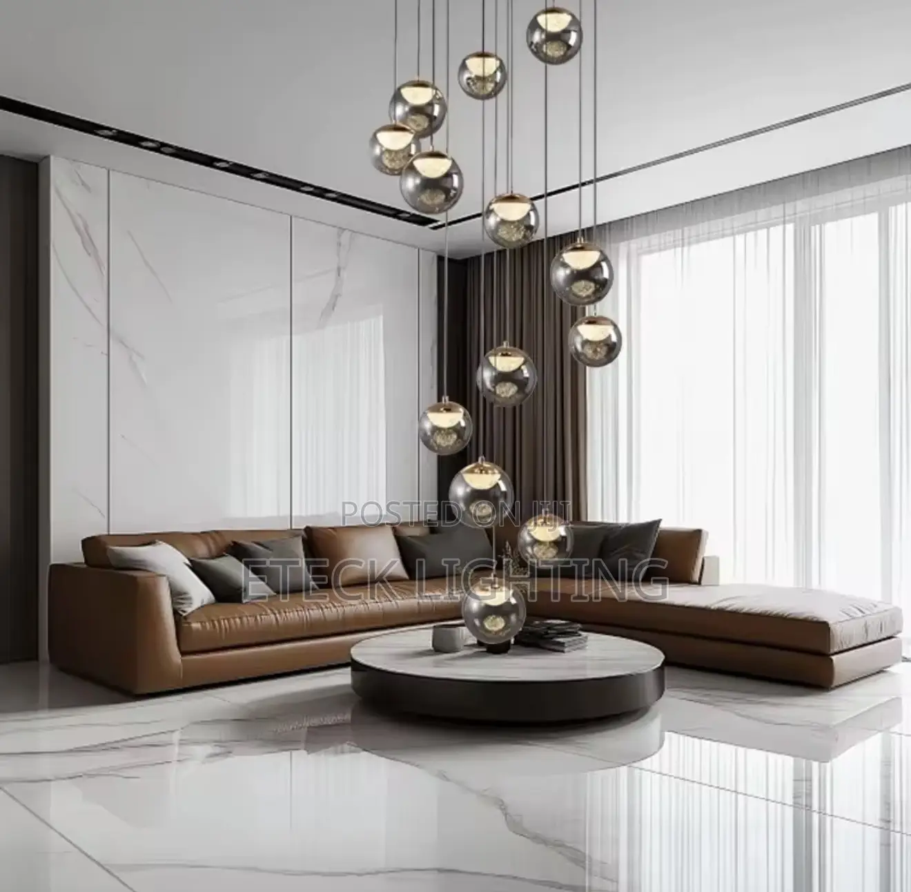 Luxury Modern Led Staircase Dropping Chandelier Light