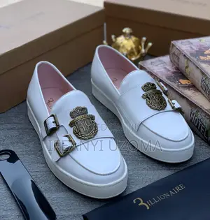 Versace White and Black Color Shoes