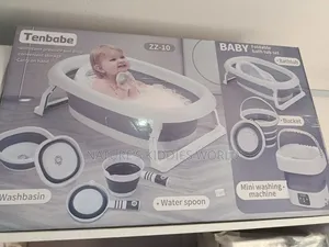 Baby Foldable Bath Tub Set