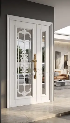 French Glass Door White 1200 by 2100