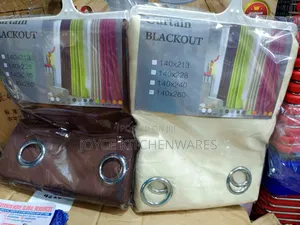 Multiple Sizes Blackout Curtain With Coated Lining, Curains