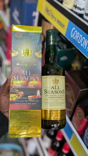 All Season's Whiskey Cartoon by ( 12 Bottles )