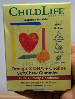 Childlife Omega-3 Dha + Choline Softmelts - Brain Support Kids