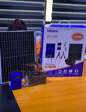 2usb Haisic Inverter And Battery And Also 100watts Panel