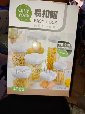 4 PCS Easy Lock Storage Container