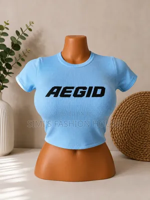 Stylish Crop Top- Blue White | Available Now