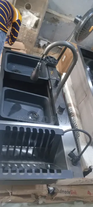 Complete Multifunctional Special Kitchen Sink With Plate Holder