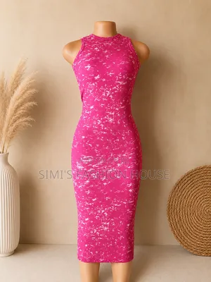 Elegant Sleeveless Gown - Pink | Available Now